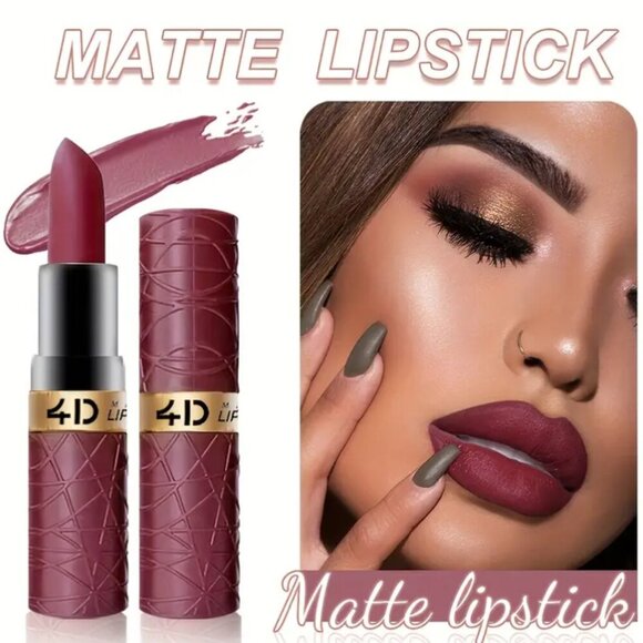 NWOT 6pcs Matte Lipstick Set - Vibrant, Long-Lasting, Waterproof - Picture 4 of 4